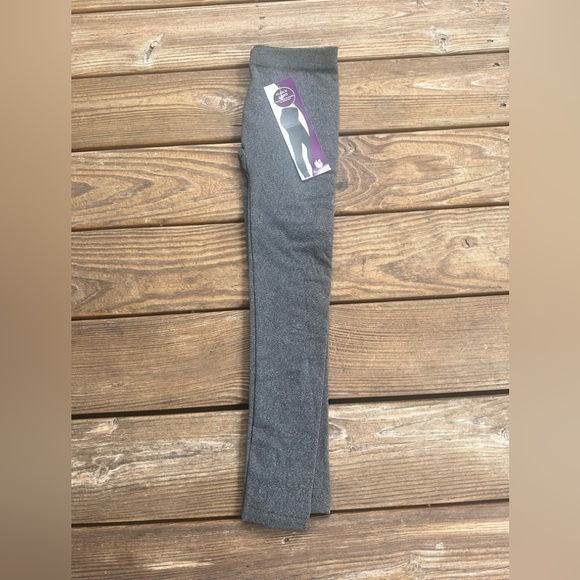 Gloria Vanderbilt women’s charcoal gray fleece lined leggings size S/M - Picture 1 of 8